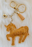Rhinestone Unicorn Key Chain/ Backpack & Purse Charm