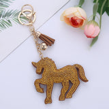 Rhinestone Unicorn Key Chain/ Backpack & Purse Charm