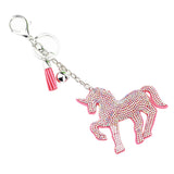 Rhinestone Unicorn Key Chain/ Backpack & Purse Charm