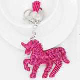 Rhinestone Unicorn Key Chain/ Backpack & Purse Charm