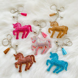 Rhinestone Unicorn Key Chain/ Backpack & Purse Charm