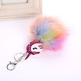 Pom-Pom Unicorn Key Chain/ Backpack & Purse Charm