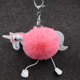 Pom-Pom Unicorn Key Chain/ Backpack & Purse Charm