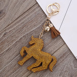 Rhinestone Unicorn Key Chain/ Backpack & Purse Charm