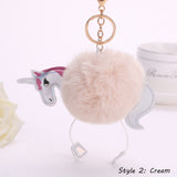 Pom-Pom Unicorn Key Chain/ Backpack & Purse Charm