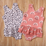 Toddler Baby Girls Leopard print One-piece Swimsuit Swimwear Swimming Clothes