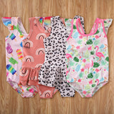 Toddler Baby Girls Leopard print One-piece Swimsuit Swimwear Swimming Clothes