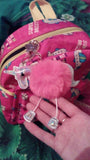 Pom-Pom Unicorn Key Chain/ Backpack & Purse Charm