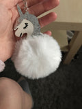 Pom-Pom Unicorn Key Chain/ Backpack & Purse Charm